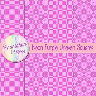 Free neon purple uneven squares digital papers