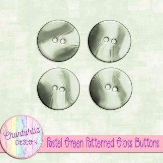 Free pastel green patterned gloss buttons