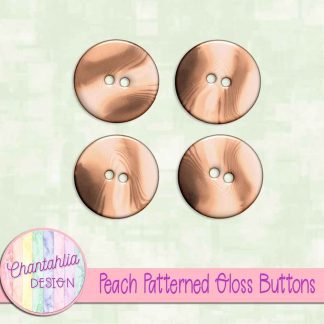 Free peach patterned gloss buttons