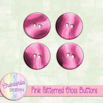 Free pink patterned gloss buttons