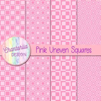 Free pink uneven squares digital papers