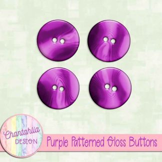 Free purple patterned gloss buttons