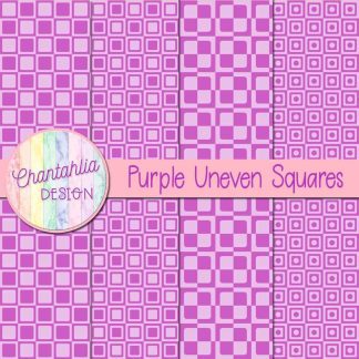 Free purple uneven squares digital papers