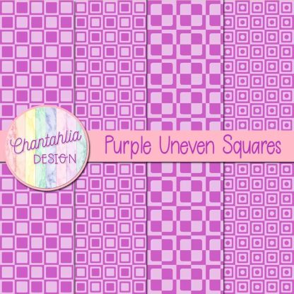 Free purple uneven squares digital papers