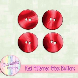 Free red patterned gloss buttons