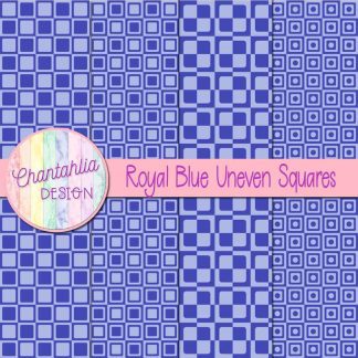 Free royal blue uneven squares digital papers