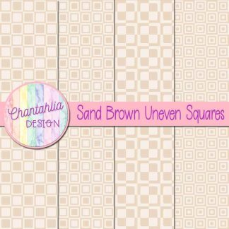Free sand brown uneven squares digital papers