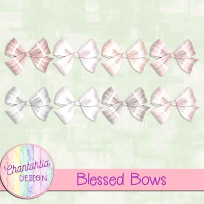 Free bows in a Blessed theme.