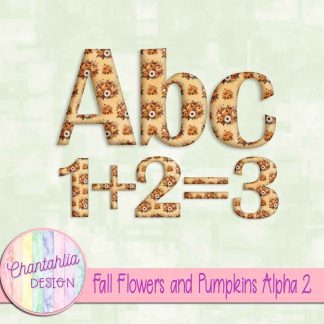 Free alpha in a Fall Flowers and Pumpkins theme