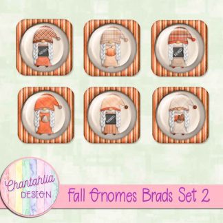 Free brads in a Fall Gnomes theme