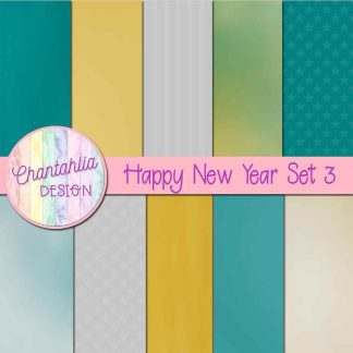 Free digital papers in a Happy New Year theme