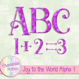 Free alpha in a Joy to the World Christmas theme