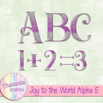 Free alpha in a Joy to the World Christmas theme