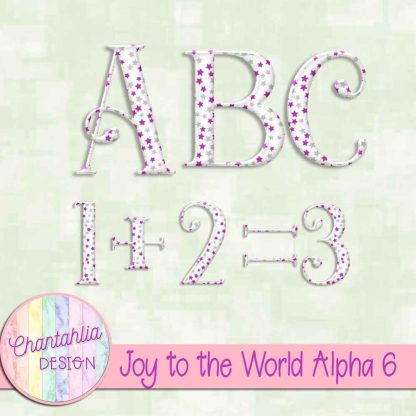 Free alpha in a Joy to the World Christmas theme