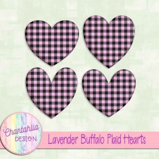 Free lavender buffalo plaid hearts