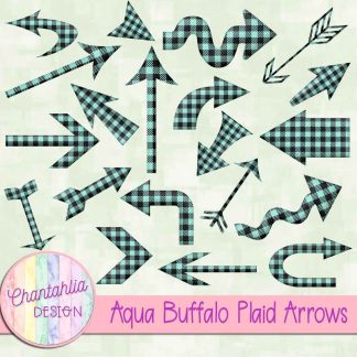 Free aqua buffalo plaid arrows