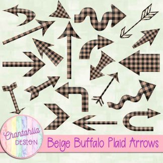 Free beige buffalo plaid arrows