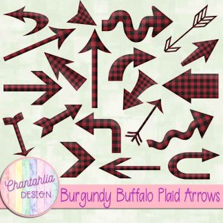 Free burgundy buffalo plaid arrows