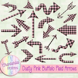 Free dusty pink buffalo plaid arrows