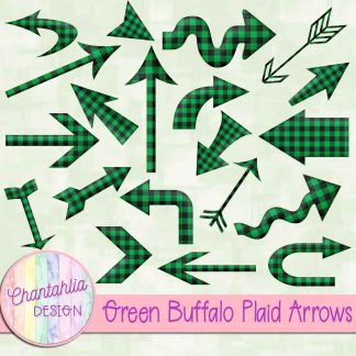 Free green buffalo plaid arrows
