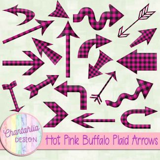 Free hot pink buffalo plaid arrows