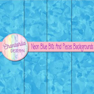 Free neon blue bits and pieces backgrounds