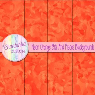 Free neon orange bits and pieces backgrounds