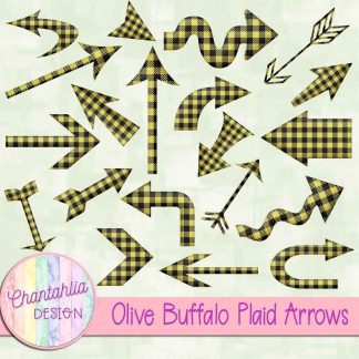 Free olive buffalo plaid arrows