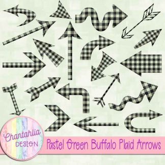 Free pastel green buffalo plaid arrows
