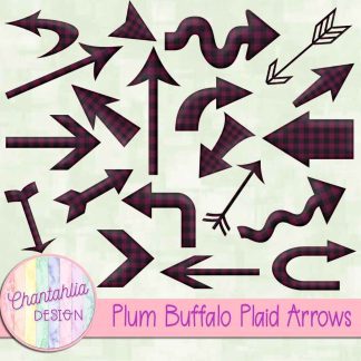Free plum buffalo plaid arrows