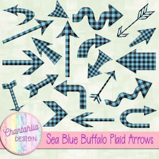 Free sea blue buffalo plaid arrows