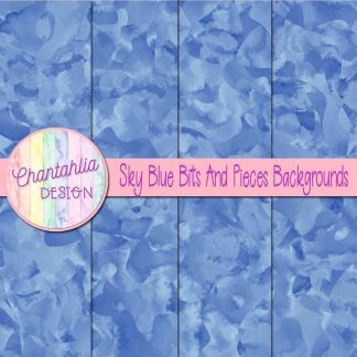 Free sky blue bits and pieces backgrounds