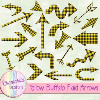Free yellow buffalo plaid arrows