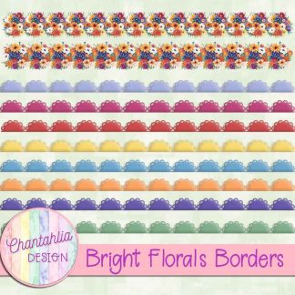 Free borders in a Bright Florals theme