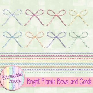 Free bows and cords in a Bright Florals theme
