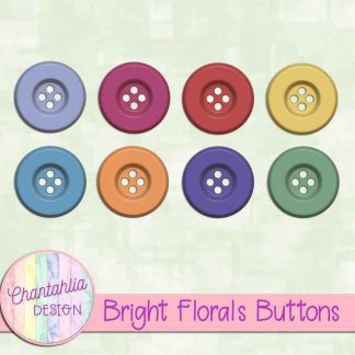 Free buttons in a Bright Florals theme