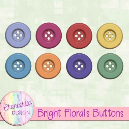 Free buttons in a Bright Florals theme