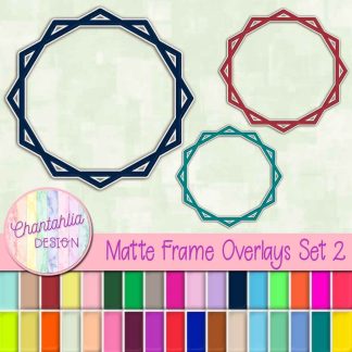 Free frame overlays in a matte style