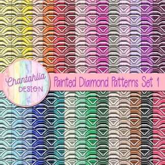 Free digital papers featuring painted diamond patterns