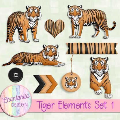 Free design elements in a Tiger theme