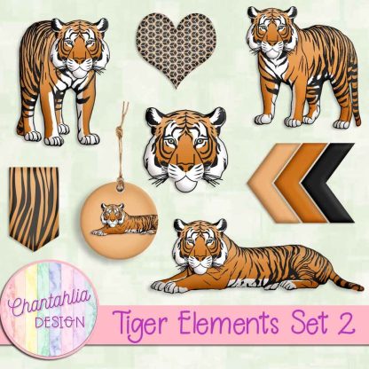 Free design elements in a Tiger theme