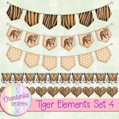 Free design elements in a Tiger theme