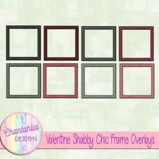 Free frames in a Valentine Shabby Chic theme