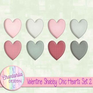 Free hearts in a Valentine Shabby Chic theme