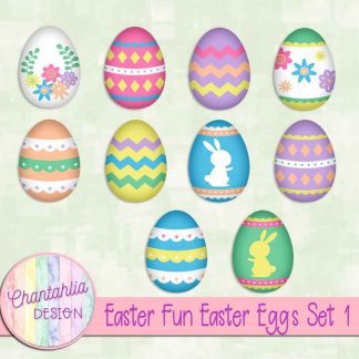 Free Easter eggs in an Easter Fun theme