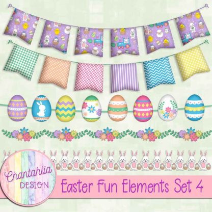 Free design elements in an Easter Fun theme