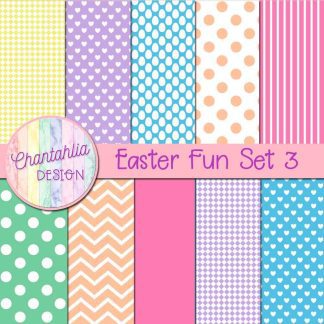 Free digital papers in an Easter Fun theme