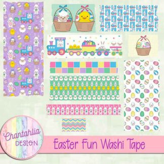 Free washi tape in an Easter Fun theme