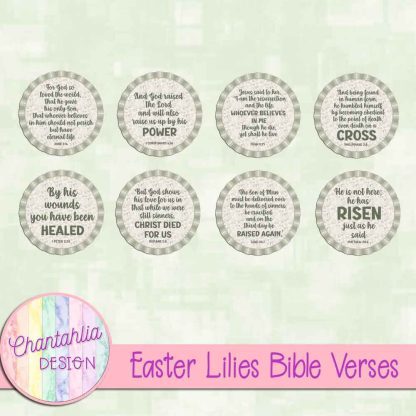 Free Bible Verses in an Easter Lilies theme