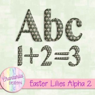 Free alpha in an Easter Lilies theme